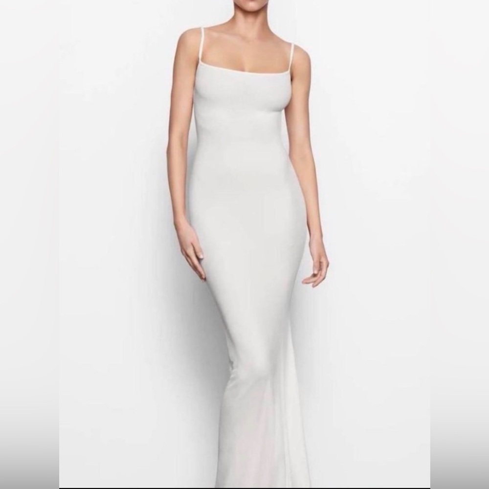 Skin soft lounge, slip dress, and white size small